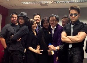 May Chan - Backing Singer with Anthony Chur's Band in backstage